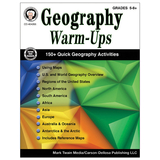 Carson-Dellosa CD-404263 Geography Warm Ups Book Gr5-8