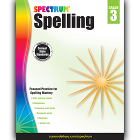 Carson-Dellosa CD-704599 Spectrum Spelling Gr 3