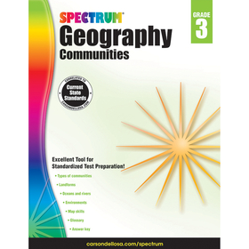 Carson-Dellosa CD-704658 Spectrum Geography Communities Gr 3