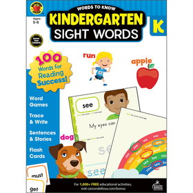 Brighter Child CD-705234 Words To Know Sight Words Grade K