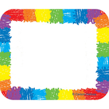 Carson-Dellosa CD-9476 Name Tags Rainbow Kid-Drawn 40/Pk Self-Adhesive