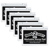 Ready 2 Learn CE-10040-6 Washable Stamp Pad Black (6 EA)