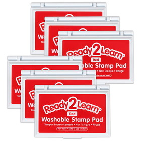 Ready 2 Learn CE-10047-6 Washable Stamp Pad Red (6 EA)
