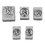 Center Enterprises CE-103 Stamp Set Coins Heads 5/Pk, Price/EA