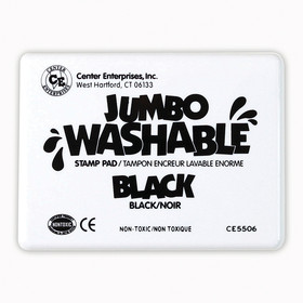 Center Enterprises CE-5506 Jumbo Stamp Pad Black Washable