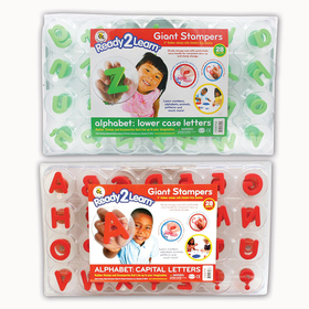 Center Enterprises CE-6713 Ready2Learn Giant Alphabet Letters Stampers Set Includes Ce-6711&6712