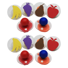 Ready 2 Learn CE-6765-2 Ready2Learn Giant Fruit, Stamps 6 Per Set (2 ST)