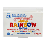 Center Enterprises CE-SA530 Stamp Pad Rainbow Primary 3 Colors Washable