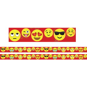 Charles Leonard CHL28102-2 Emoji Theme Magnetic Border, 12/Bag (2 PK)