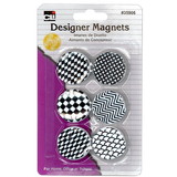 Charles Leonard CHL35906 Designer Button Style Magnets 6 Pk
