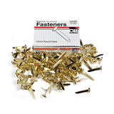 Charles Leonard CHL3RBP Brass Paper Fasteners 3/4 100/Box