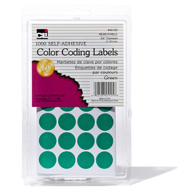 Charles Leonard CHL45125 Color Coding Labels Green