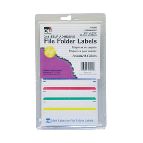 Charles Leonard CHL45200 File Folder Labels Assorted