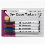 Charles Leonard CHL47834BN Dry Erase Marker Thin Line, 12 PK