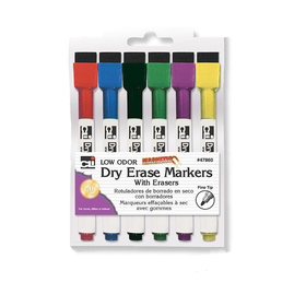 Charles Leonard CHL47860 Magnetic Dry Erase Markers W Eraser