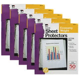 Charles Leonard CHL48145-5 Top Loading Sheet Protectors, Clear 50 Per Box (5 BX)