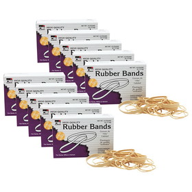 Charles Leonard CHL56154-10 Rubber Bands Assorted Sizes, 1/4Lb Box (10 BX)