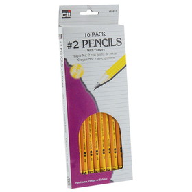 Charles Leonard CHL65812 Yellow Number 2 Pencil 10/Bx