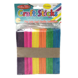 Charles Leonard CHL66580 Craft Sticks Regular Size Colored