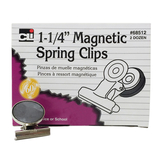 Charles Leonard CHL68512 Magnetic Spring Clips 1 1/4 Box-24 1 Each