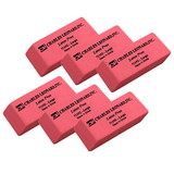 Charles Leonard CHL71502-6 Synthetic Pink Wedge, Erasers Large 12 Per Bx (6 BX)