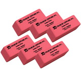 Charles Leonard CHL71504-6 Synthetic Wedge Erasers, Med 24 Per Bx (6 BX)