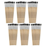 Charles Leonard CHL73125-6 Brushes Stubby Easel Flat, 1/4In Natural Bristle 12 Per Set (6 PK)