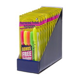 Charles Leonard CHL76740ST Pocket Highlighters 12 Sets Of 5, Fluorescent Assorted Colors