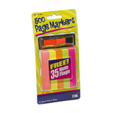 Charles Leonard CHL76780ST Page Markers 500 W/ 35 Note Flags