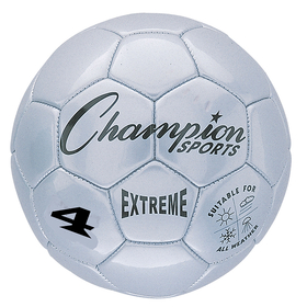 Champion Sports CHSEX4SL Soccer Ball Size4 Composite Silver