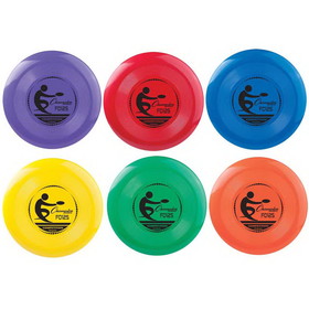Champion Sports CHSFD125-6 Plastic Disc Assorted Clrs (6 EA)