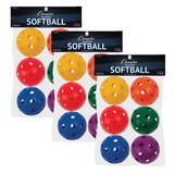 Champion Sports CHSPLSBSET-3 Plastic Balls Softball Size, 6 Per Set (3 ST)