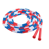 Champion Sports CHSPR16 Plastic Segmented Ropes 16Ft Red - White Blue