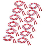 Champion Sports CHSPR7-12 Plastic Segmented Ropes 7Ft, Red & White (12 EA)