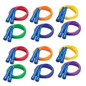 Champion Sports CHSSPR9-12 Speed Rope 9Ft Blue Handle, Assorted Licorice Rope (12 EA)