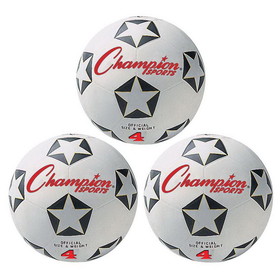 Champion Sports CHSSRB4-3 Champion Soccer Ball No 4 (3 EA)