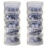 Creativity Street CK-3407-2 Wiggle Eyes Stacking Storage, Containers With Eyes (2 PK)