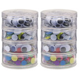 Creativity Street CK-3409-2 Eyes In Stacking Storage, Container 400 Pieces (2 EA)