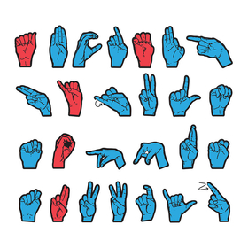 Chenille Kraft CK-4448 Wonderfoam Magnetic Sign Language - Letters