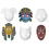 Chenille Kraft CK-4653 Multi Cultural Dimensional Masks 24Pk, Price/PK