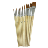 Chenille Kraft CK-5136 Watercolor Brushes 12Pk Assorted Sizes