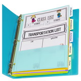 C-Line CLI07650 5 Tab Index Dividers With Multi, Pockets