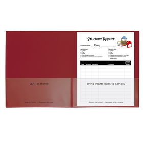 C-Line Products CLI32004 C-Line Red 25Ct Classroom Connector School To Home Folders