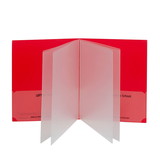 C-Line CLI32304 Multi Pocket Folders Red Box Of 15