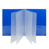 C-Line CLI32305 Multi Pocket Folders Blue Box Of 15