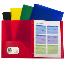 C-Line Products CLI32960 Assorted Two Pocket Poly Portfolios