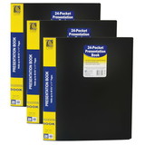 C-Line CLI33240-3 C Line Bound 24 Pocket Sheet, Protector Presentation Book (3 EA)