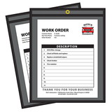 C-Line CLI45912 Shop Ticket Holders 9X12 25/Box, 1 Side Clear Stitched