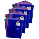 C-Line CLI58730-18 Binder Pocket W/ Hook &, Loop Closure Asstd Colors (18 EA)