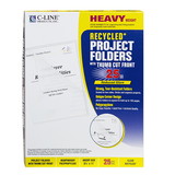 C-Line CLI62127 Recycled Project Folders 25/Box, Clear